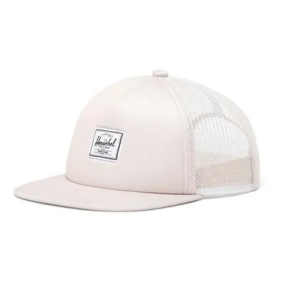 Kšiltovka Herschel Whaler Mesh Cap béžová barva, hladká