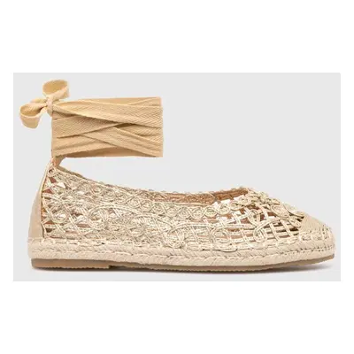 Espadrilky Answear Lab zlatá barva