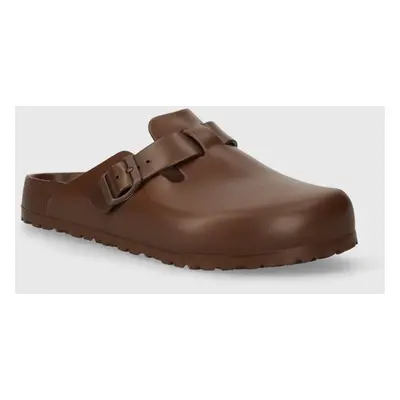 Pantofle Birkenstock Boston EVA pánské, hnědá barva, 1027386