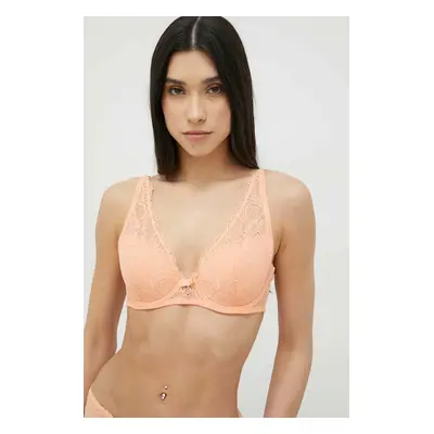 Podprsenka Emporio Armani Underwear oranžová barva