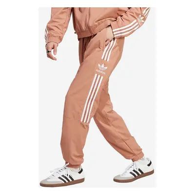 Tepláky adidas Originals hnědá barva, s potiskem, IA6356-brown