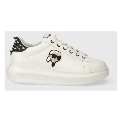 Kožené sneakers boty Karl Lagerfeld KAPRI bílá barva, KL62529N