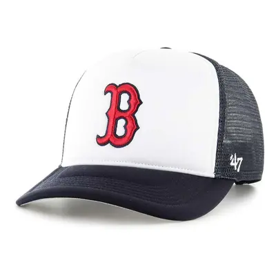 Kšiltovka 47 brand MLB Boston Red Sox tmavomodrá barva, s aplikací, B-TRTFM02KPP-NY