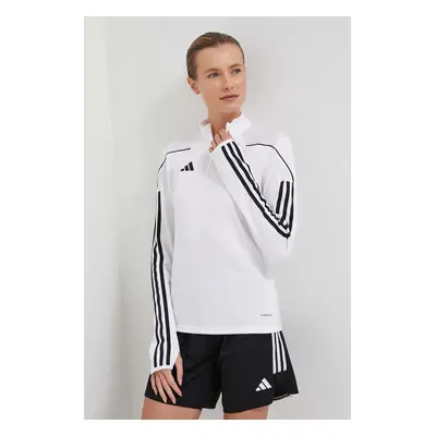 Tréninková mikina adidas Performance Tiro 23 bílá barva, s aplikací, HS3485