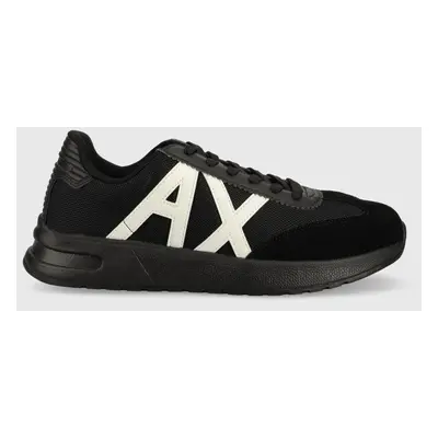 Sneakers boty Armani Exchange černá barva