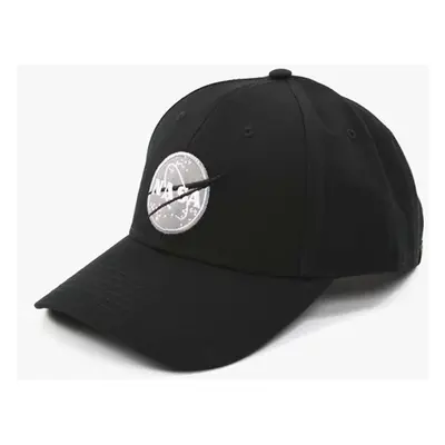 Bavlněná baseballová čepice Alpha Industries Nasa Cap černá barva, s aplikací, 186903.03-black