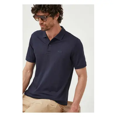 Bavlněné polo tričko Calvin Klein tmavomodrá barva, K10K111657