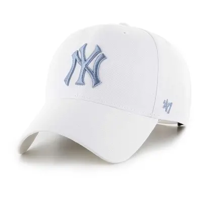 Kšiltovka 47 brand MLB New York Yankees bílá barva, s aplikací, B-MVPSP17WBP-WHN