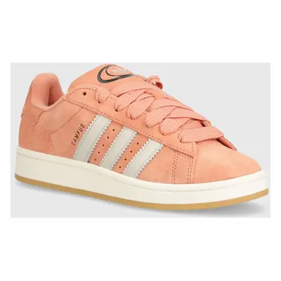 Semišové sneakers boty adidas Originals CAMPUS 00s růžová barva, ID8268