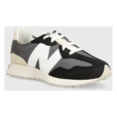 Dětské sneakers boty New Balance GS327FG šedá barva