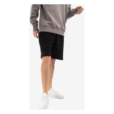 Bavlněné šortky A-COLD-WALL* Essential Logo Sweat Short ACWMB118 černá barva