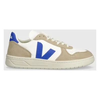 Kožené sneakers boty Veja V-10 béžová barva, VX0503477