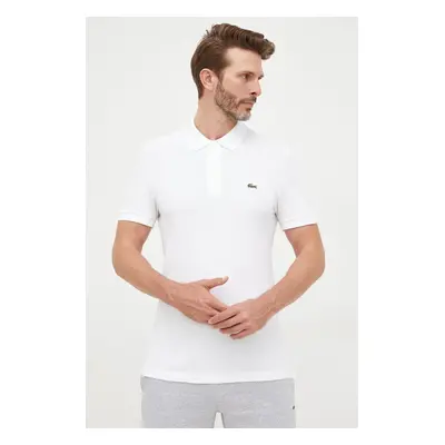 Bavlněné polo tričko Lacoste bílá barva, PH4012-001