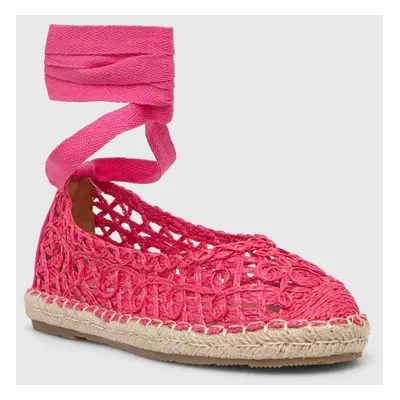 Espadrilky Answear Lab růžová barva