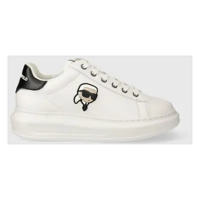 Kožené sneakers boty Karl Lagerfeld KAPRI bílá barva, KL62530N