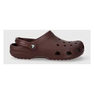 Pantofle Crocs Classic pánské, vínová barva, 10001