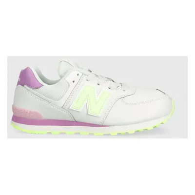 Dětské sneakers boty New Balance GC574CX bílá barva