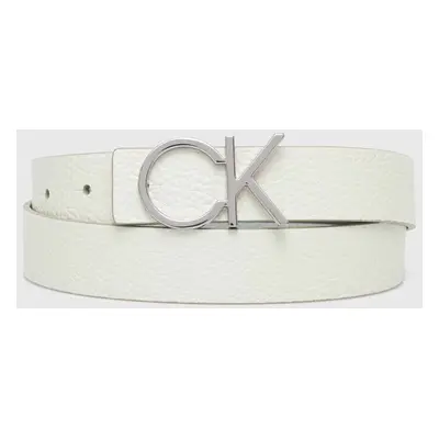 Oboustranný kožený pásek Calvin Klein dámský, zelená barva, K60K611904