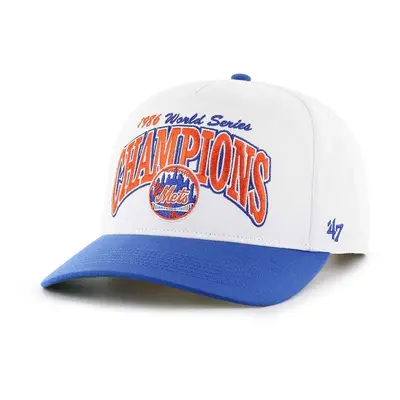 Čepice s vlněnou směsí 47 brand MLB New York Mets bílá barva, s aplikací, BCWS-ARCHH16CTP-WH86