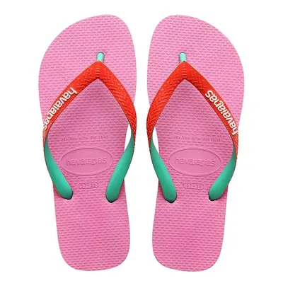 Dětské žabky Havaianas TOP MIX LEMONADE růžová barva