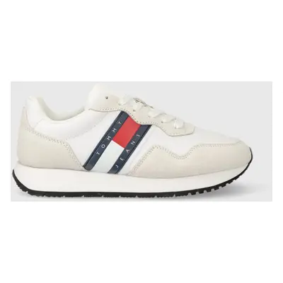 Sneakers boty Tommy Jeans TJW EVA RUNNER MAT MIX ESS bílá barva, EN0EN02510