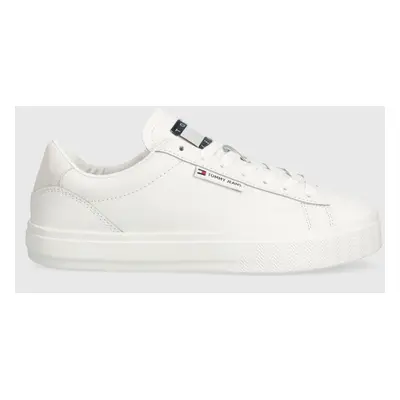 Sneakers boty Tommy Jeans TJW CUPSOLE SNEAKER ESS bílá barva, EN0EN02508