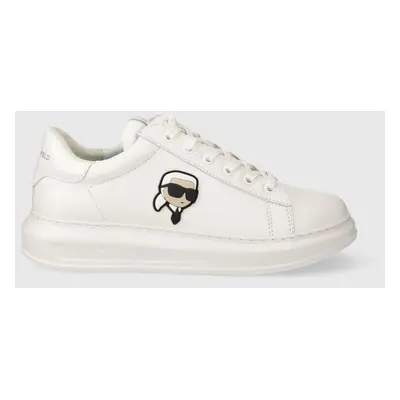 Kožené sneakers boty Karl Lagerfeld KAPRI MENS bílá barva, KL52530N