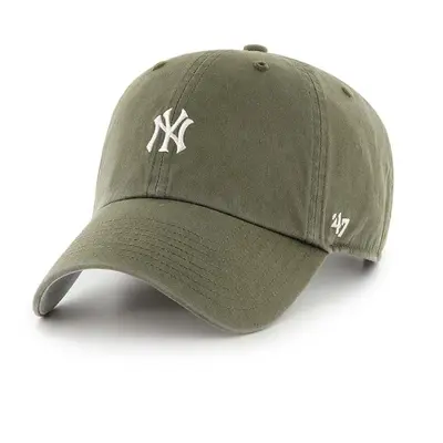 Bavlněná baseballová čepice 47 brand MLB New York Yankees hnědá barva, s aplikací, B-BSRNR17GWS-