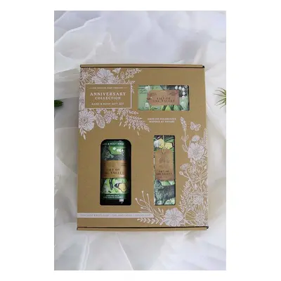 Sada mýdla, krému na ruce a mycího gelu The English Soap Company Lily Of The Valley 3-pack