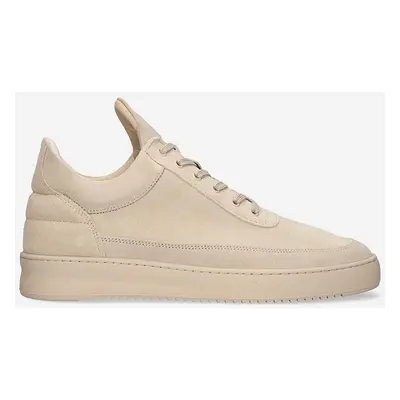 Kožené sneakers boty Filling Pieces Low Top Suede béžová barva, 10122791990