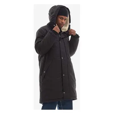 Bunda A.P.C. Parka Hector COEZV-H30179 BLACK pánská, černá barva, přechodná