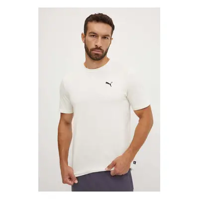 Bavlněné tričko Puma BETTER ESSENTIALS bílá barva, 675977