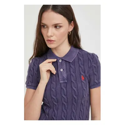 Bavlněné polo tričko Ralph Lauren tmavomodrá barva, 211943010