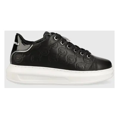 Kožené sneakers boty Karl Lagerfeld KAPRI KC černá barva, KL62523F