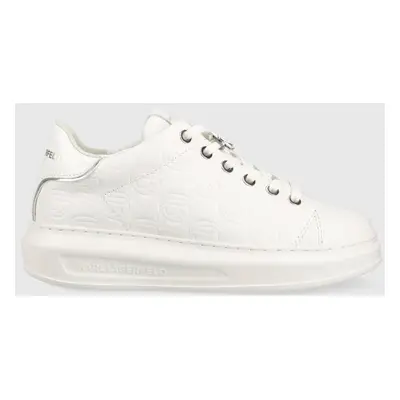 Kožené sneakers boty Karl Lagerfeld KAPRI KC bílá barva, KL62523F