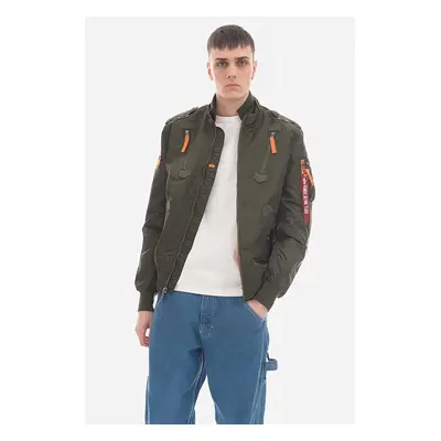 Bomber bunda Alpha Industries Falcon II 156109 257 zelená barva, přechodná, 156109.257-green