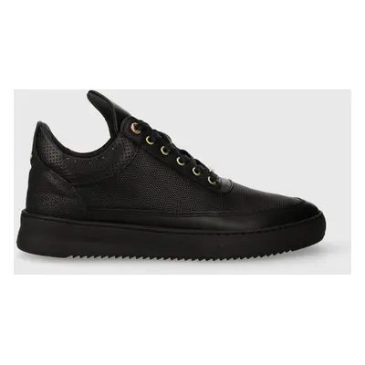 Kožené sneakers boty Filling Pieces Low Top Aten černá barva, 10126591847