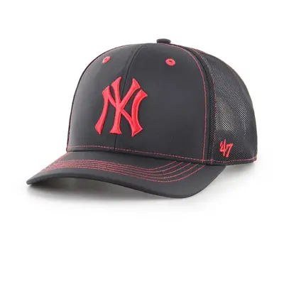 Kšiltovka 47 brand MLB New York Yankees černá barva, s aplikací, B-XRAYD17BBP-BK