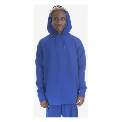 Bavlněná mikina adidas Originals pánská, s kapucí, hladká, HR5456-blue