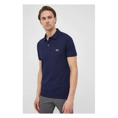 Bavlněné polo tričko Lacoste tmavomodrá barva, PH4012-001