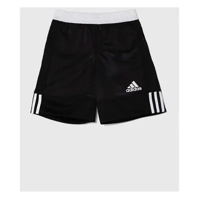 Dětské kraťasy adidas Originals 3G SPEE REV SHR černá barva, hladké, nastavitelný pas, DX6379