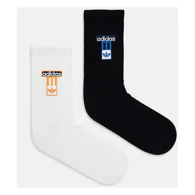 Ponožky adidas Originals 2-pack bílá barva, IW8521