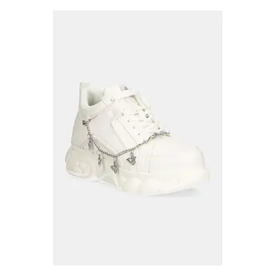 Sneakers boty Buffalo Cld Corin Chain Butterfly bílá barva, 1636180-WHT