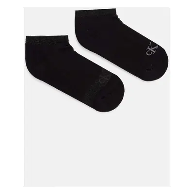 Ponožky Calvin Klein Jeans 2-pack dámské, černá barva, 701230600