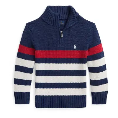 Dětský bavlněný svetr Polo Ralph Lauren červená barva, 322941102001