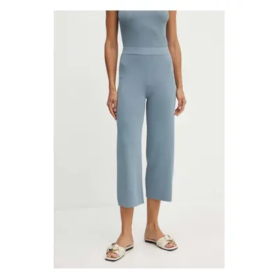 Kalhoty Max Mara Leisure dámské, jednoduché, high waist, 2426336017600