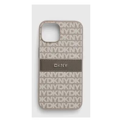 Obal na telefon Dkny iPhone 14 / 15 / 13 6.1 šedá barva, DKHCP14SPRTHSLE