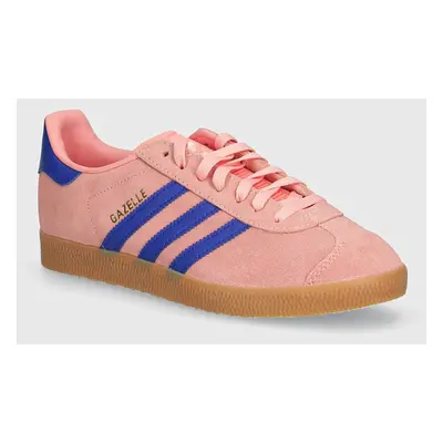 Sneakers boty adidas Originals Gazelle růžová barva, JI2077