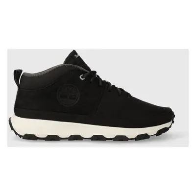 Boty Timberland Winsor Trail Mid Leather pánské, černá barva, TB0A5TXG0151