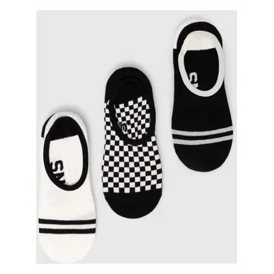 Ponožky Vans 3-pack dámské, černá barva, VN000HTKBLK1